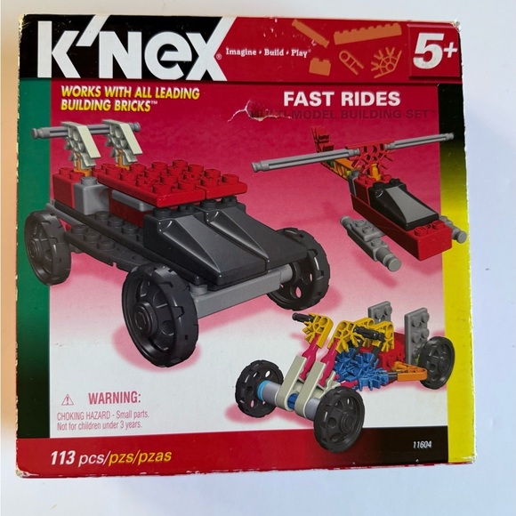 K'nex Fast Rides Multi-Model Works Leading Building Bricks 113pcs Ages 5+ New - Picture 1 of 7
